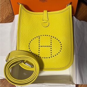 HERMES Mini Evelyne TPM Lime PHW